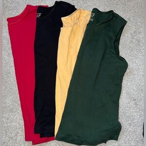 Set of four Christopher and Banks tank tops XL